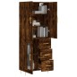 Highboard Räuchereiche 69,5x34x180 cm Holzwerkstoff Highboard Räuchereiche 69,5x34x180 cm Holzwerkstoff