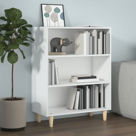 vidaXL Sideboard Hochglanz-Weiß 69,5x32,5x90 cm Holzwerkstoff