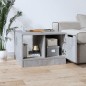vidaXL Couchtisch Betongrau 50x50x36 cm Holzwerkstoff vidaXL Couchtisch Betongrau 50x50x36 cm Holzwerkstoff