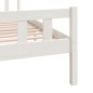 vidaXL Massivholzbett Weiß 140x190 cm vidaXL Massivholzbett Weiß 140x190 cm