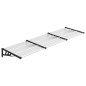 vidaXL Türvordach Schwarz und Transparent 297,5x90 cm Polycarbonat vidaXL Türvordach Schwarz und Transparent 297,5x90 cm Polycarbonat