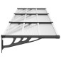 vidaXL Türvordach Schwarz und Transparent 297,5x90 cm Polycarbonat vidaXL Türvordach Schwarz und Transparent 297,5x90 cm Polycarbonat