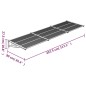 vidaXL Türvordach Schwarz und Transparent 297,5x90 cm Polycarbonat vidaXL Türvordach Schwarz und Transparent 297,5x90 cm Polycarbonat