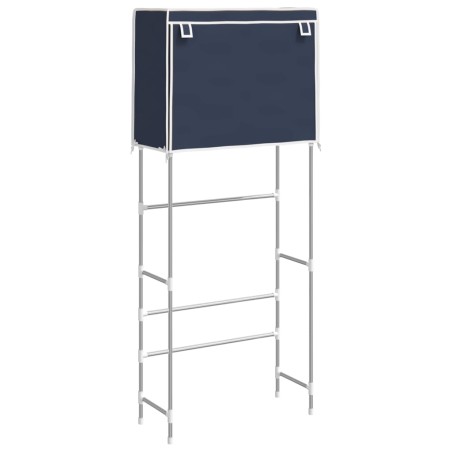 vidaXL Waschmaschinenregal 2 Ablagen Blau 71x29,5x170,5 cm Eisen