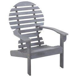 vidaXL Adirondack-Stuhl Massivholz Akazie Grau