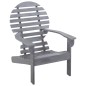 vidaXL Adirondack-Stuhl Massivholz Akazie Grau vidaXL Adirondack-Stuhl Massivholz Akazie Grau