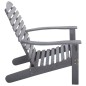 vidaXL Adirondack-Stuhl Massivholz Akazie Grau vidaXL Adirondack-Stuhl Massivholz Akazie Grau
