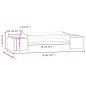 vidaXL Monitorständer Grau 70x27,5x15 cm Massivholz Kiefer vidaXL Monitorständer Grau 70x27,5x15 cm Massivholz Kiefer