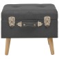 Hocker mit Stauraum 3 Stk. Dunkelgrau Stoff Hocker mit Stauraum 3 Stk. Dunkelgrau Stoff