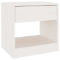 vidaXL Nachttisch Weiß 40x31x40 cm Massivholz Kiefer vidaXL Nachttisch Weiß 40x31x40 cm Massivholz Kiefer