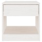 vidaXL Nachttisch Weiß 40x31x40 cm Massivholz Kiefer vidaXL Nachttisch Weiß 40x31x40 cm Massivholz Kiefer