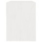 vidaXL Nachttisch Weiß 40x31x40 cm Massivholz Kiefer vidaXL Nachttisch Weiß 40x31x40 cm Massivholz Kiefer