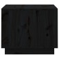 vidaXL Couchtisch Schwarz 120x50x40,5 cm Massivholz Kiefer
