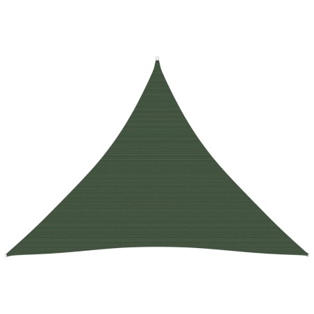 vidaXL Sonnensegel 160 g/m² Dunkelgrün 3,6x3,6x3,6 m HDPE