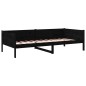 vidaXL Tagesbett Schwarz Massivholz Kiefer 80x200 cm vidaXL Tagesbett Schwarz Massivholz Kiefer 80x200 cm