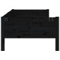 vidaXL Tagesbett Schwarz Massivholz Kiefer 80x200 cm vidaXL Tagesbett Schwarz Massivholz Kiefer 80x200 cm