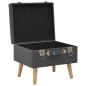 Hocker mit Stauraum 3 Stk. Dunkelgrau Stoff Hocker mit Stauraum 3 Stk. Dunkelgrau Stoff
