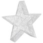 vidaXL Weihnachtssterne 3 Stk. Silbern Mesh LED Outdoor Indoor vidaXL Weihnachtssterne 3 Stk. Silbern Mesh LED Outdoor Indoor