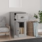 vidaXL Beistellschrank mit Schublade Betongrau 40x50x75 cm vidaXL Beistellschrank mit Schublade Betongrau 40x50x75 cm