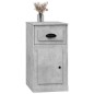 vidaXL Beistellschrank mit Schublade Betongrau 40x50x75 cm vidaXL Beistellschrank mit Schublade Betongrau 40x50x75 cm
