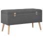 Hocker mit Stauraum 3 Stk. Dunkelgrau Stoff Hocker mit Stauraum 3 Stk. Dunkelgrau Stoff