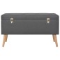 Hocker mit Stauraum 3 Stk. Dunkelgrau Stoff Hocker mit Stauraum 3 Stk. Dunkelgrau Stoff