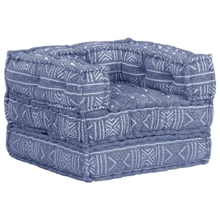 Modularer Pouf Indigo Stoff