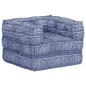 Modularer Pouf Indigo Stoff Modularer Pouf Indigo Stoff
