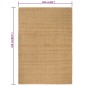 vidaXL Teppich Rechteckig Natur 160x230 cm Jute vidaXL Teppich Rechteckig Natur 160x230 cm Jute