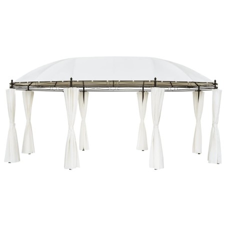 vidaXL Gartenpavillon Cremeweiß 530x350x265 cm