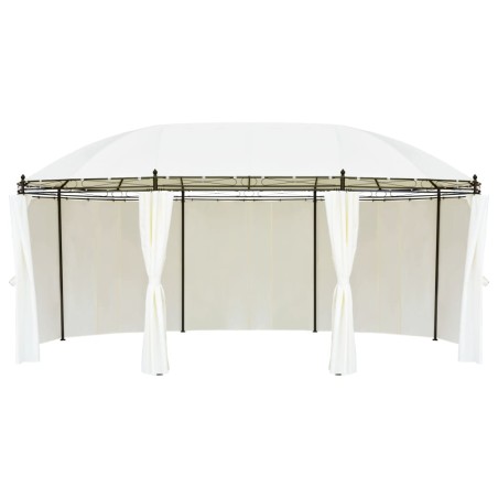 vidaXL Gartenpavillon Cremeweiß 530x350x265 cm