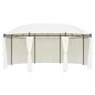 vidaXL Gartenpavillon Cremeweiß 530x350x265 cm vidaXL Gartenpavillon Cremeweiß 530x350x265 cm