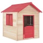 vidaXL Kinderspielhaus Tannenholz Rot vidaXL Kinderspielhaus Tannenholz Rot
