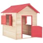 vidaXL Kinderspielhaus Tannenholz Rot vidaXL Kinderspielhaus Tannenholz Rot