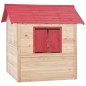 vidaXL Kinderspielhaus Tannenholz Rot vidaXL Kinderspielhaus Tannenholz Rot