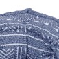 Modularer Pouf Indigo Stoff Modularer Pouf Indigo Stoff