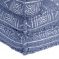 Modularer Pouf Indigo Stoff Modularer Pouf Indigo Stoff
