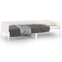 vidaXL Tagesbett Weiß Massivholz Kiefer 90x190 cm
