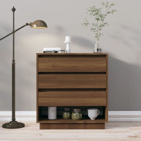 vidaXL Sideboard Braun Eichen-Optik 70x41x75 cm Holzwerkstoff