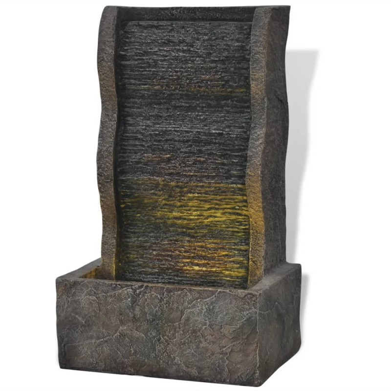 vidaXL Zimmerbrunnen mit LED-Licht Polyresin vidaXL Zimmerbrunnen mit LED-Licht Polyresin