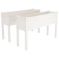 vidaXL Pflanzkübel 2 Stk. Weiß 110x31x70 cm Massivholz Kiefer vidaXL Pflanzkübel 2 Stk. Weiß 110x31x70 cm Massivholz Kiefer