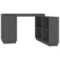 vidaXL Schreibtisch Grau 110x50x75 cm Massivholz Kiefer vidaXL Schreibtisch Grau 110x50x75 cm Massivholz Kiefer