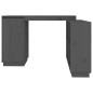 vidaXL Schreibtisch Grau 110x50x75 cm Massivholz Kiefer vidaXL Schreibtisch Grau 110x50x75 cm Massivholz Kiefer