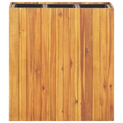 vidaXL Garten-Hochbeet mit 3 Töpfen Massivholz Akazie