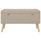 Hocker mit Stauraum 3 Stk. Beige Stoff Hocker mit Stauraum 3 Stk. Beige Stoff