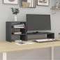 vidaXL Monitorständer Grau 81x20x30 cm Massivholz Kiefer vidaXL Monitorständer Grau 81x20x30 cm Massivholz Kiefer