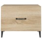 vidaXL Couchtische mit Metallbeinen 2 Stk. Sonoma-Eiche 50x50x40 cm vidaXL Couchtische mit Metallbeinen 2 Stk. Sonoma-Eiche 50x50x40 cm