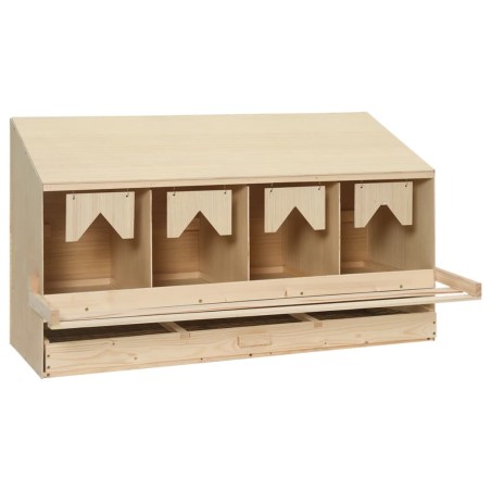 vidaXL 4er Legenest 106x40x59 cm Massivholz Kiefer