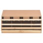 vidaXL 4er Legenest 106x40x59 cm Massivholz Kiefer vidaXL 4er Legenest 106x40x59 cm Massivholz Kiefer
