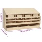 vidaXL 4er Legenest 106x40x59 cm Massivholz Kiefer vidaXL 4er Legenest 106x40x59 cm Massivholz Kiefer